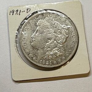 Choice 1921-D Morgan Silver Dollar - Last Year of Issue - Great Luster